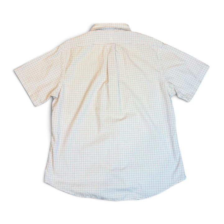 Vintage Polo Ralph Lauren Pink Checkered Short Sleeve Shirt (XL)