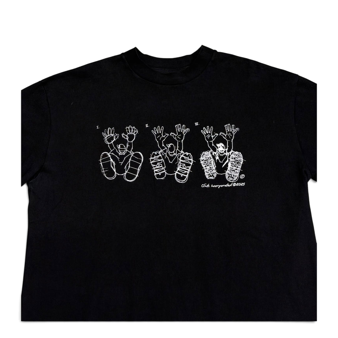 Clints Streetwear Graphic T shirt Black (XL)