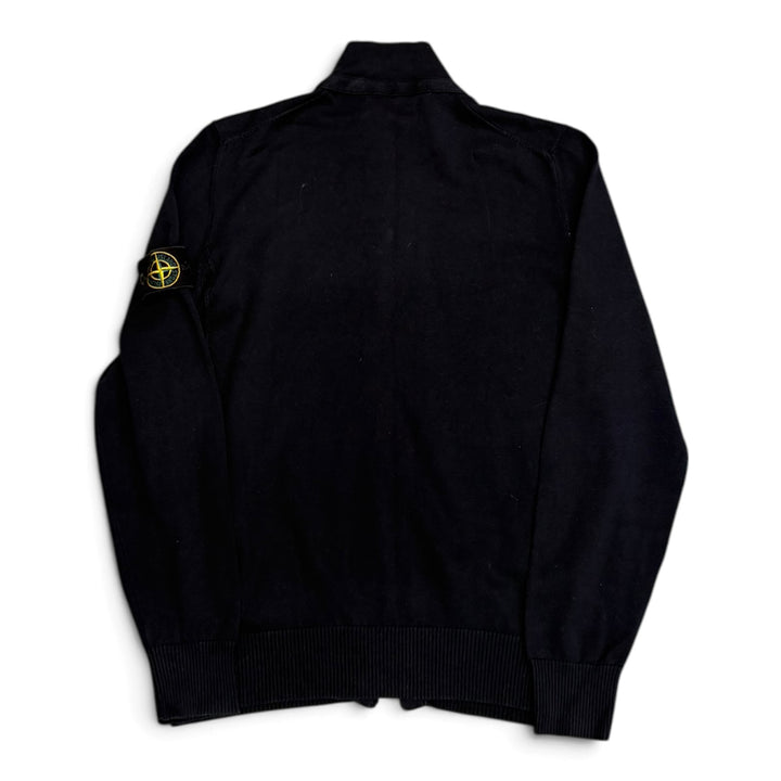 Stone Island Knitted Full Zip Up Jumper Navy (M)