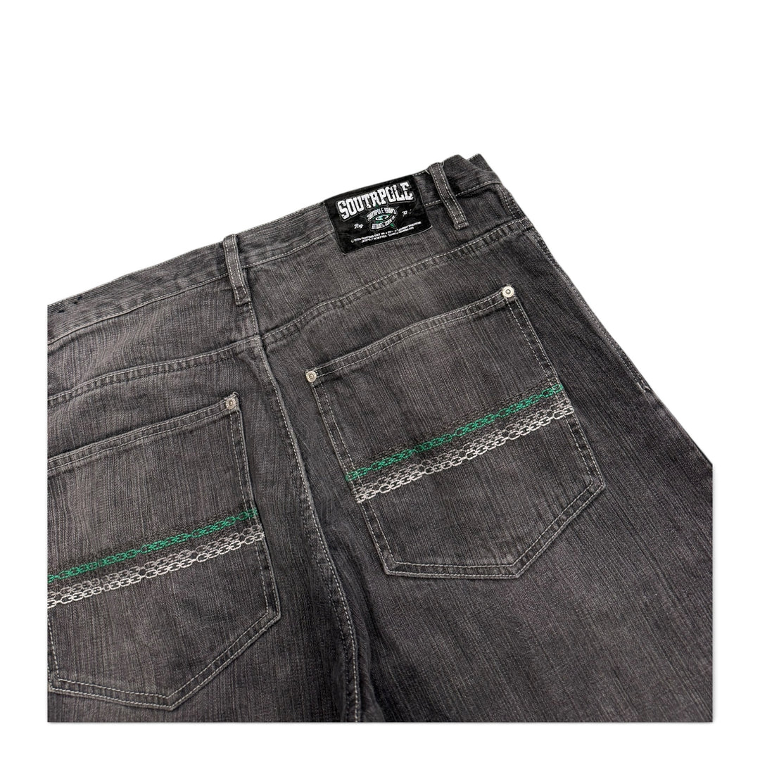 Vintage Southpole Baggy Denim Shorts Grey (40)