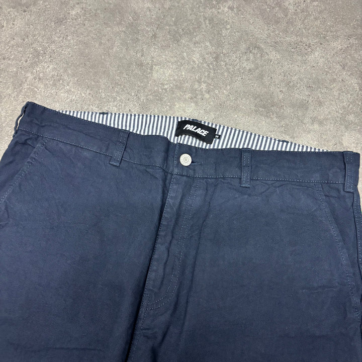 Palace Navy Canvas Material Full Set Jacket & Trousers (XL)