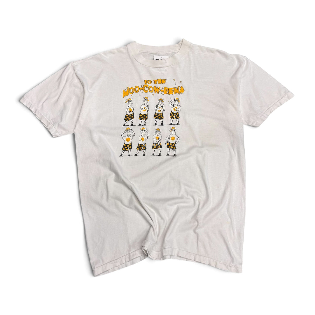 Vintage Single Stitch Moo - Cow Rena Graphic T Shirt  White (L)
