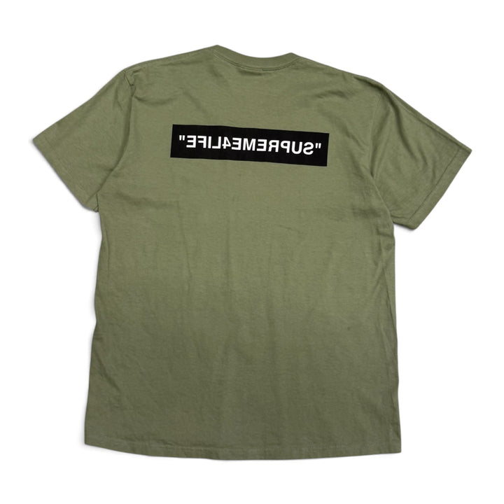 Supreme Green Spell Out T-Shirt (M)
