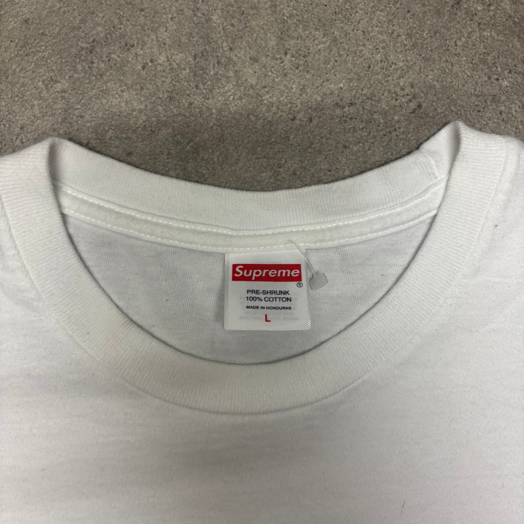 Supreme New York White Graphic T-Shirt (L)