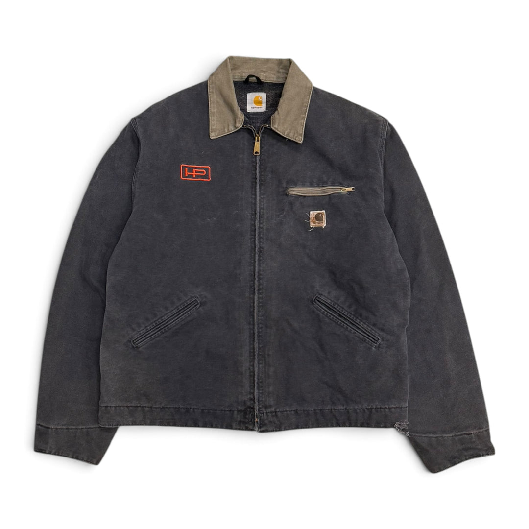 Vintage Carhartt Detroit Faded Jacket Grey (XL)
