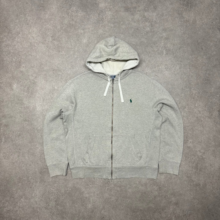 Vintage Polo Ralph Lauren Grey Pullover Hoodie (L)