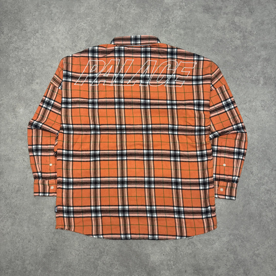 Palace Orange Checkered Lumber Yak Shirt (M)