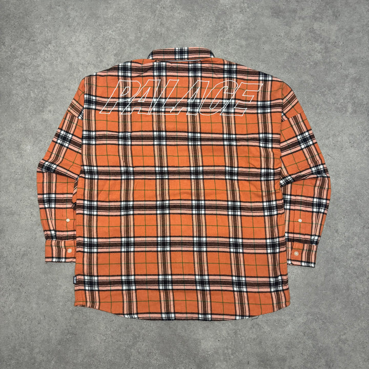 Palace Orange Checkered Lumber Yak Shirt (M)