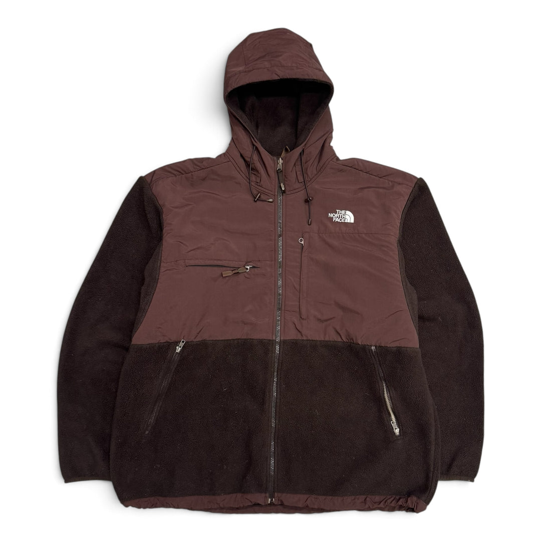 The North Face Hooded Fleece Jacket Brown (XXL)