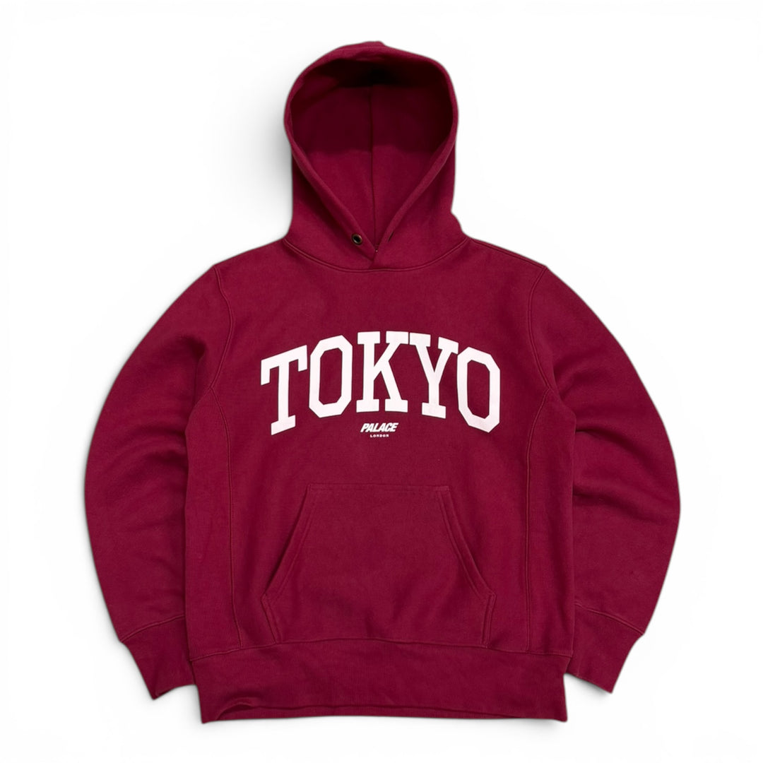 Palace x Champion Tokyo Shop Burgundy Hoodie (M)