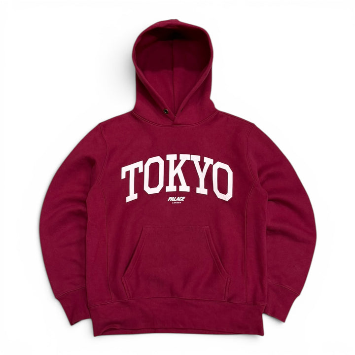Palace x Champion Tokyo Shop Burgundy Hoodie (M)