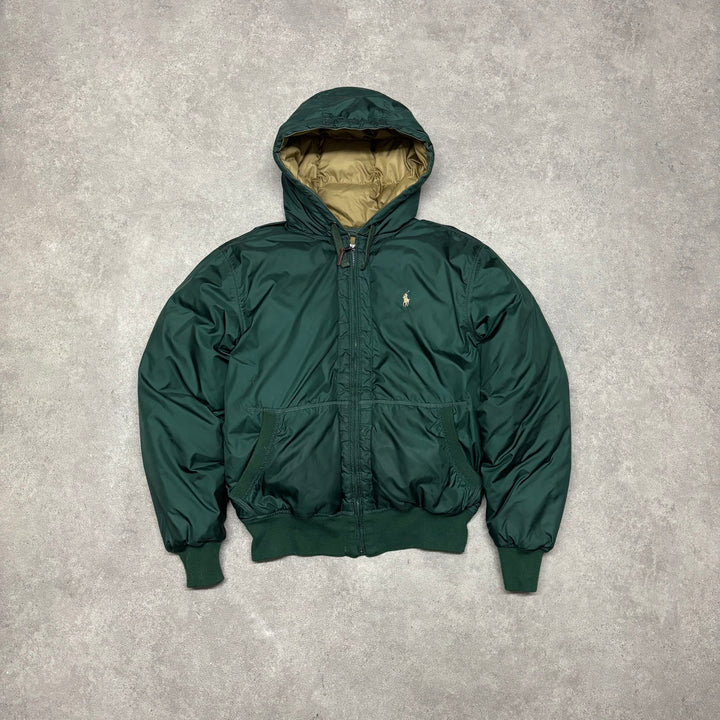 Vintage Polo Ralph Lauren Green Puffer Jacket (M)