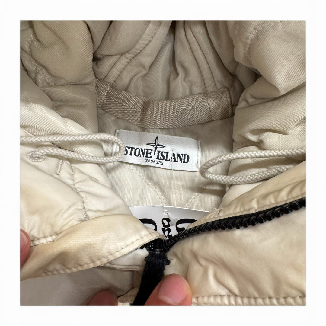 Stone Island Mussola Gommata Puffer Jacket White (L)