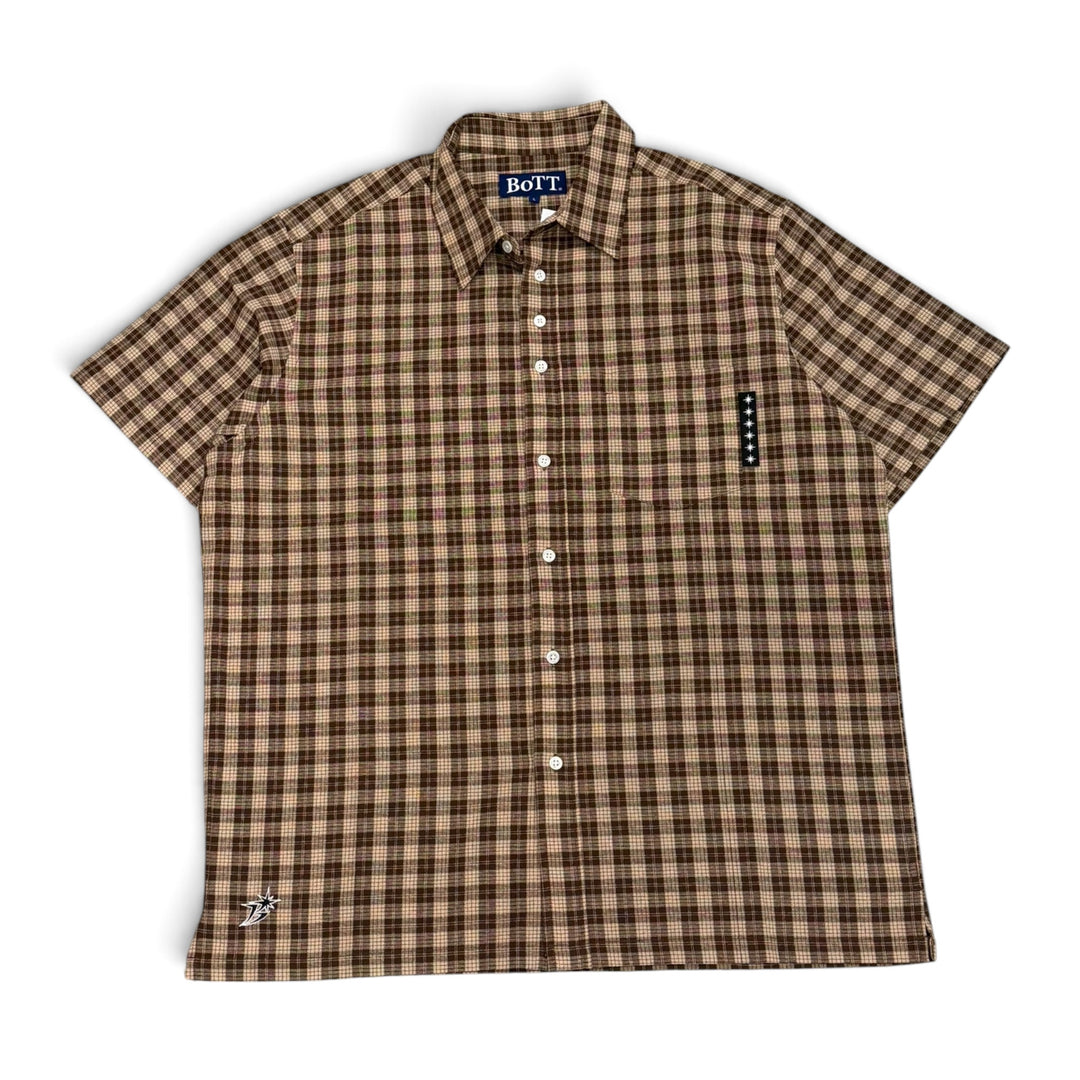 Bott Brown checkered shirt (L)