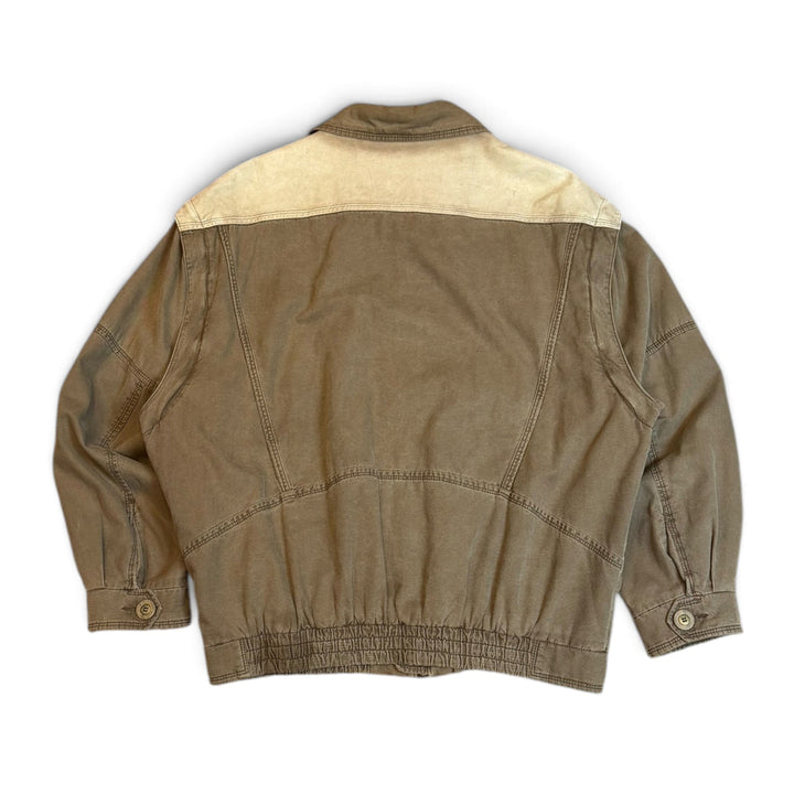 Vintage Camel Brown Technical Bomber Jacket (L)