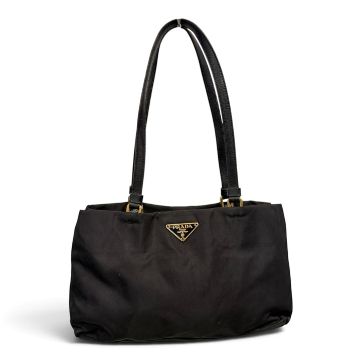Sign Of The Times Black Prada Nylon Mini Tote Bag
