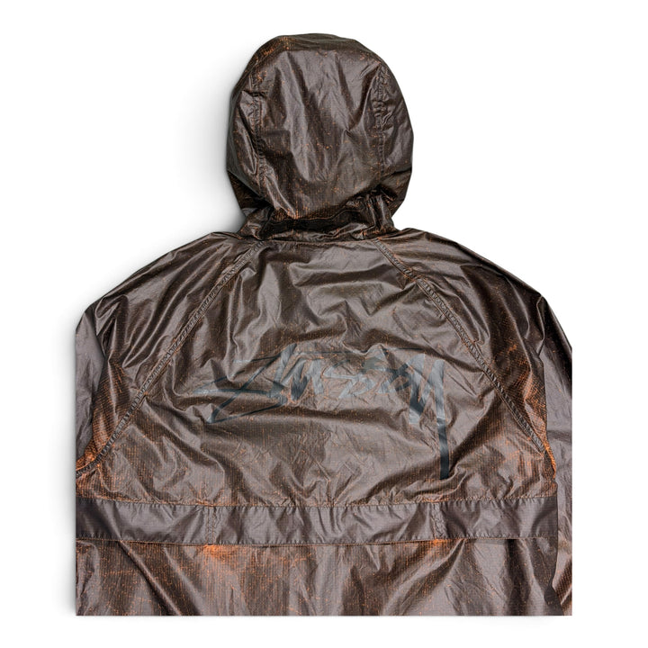 Stussy Brown Beach Shell Cracked Ripstop Jacket (M)