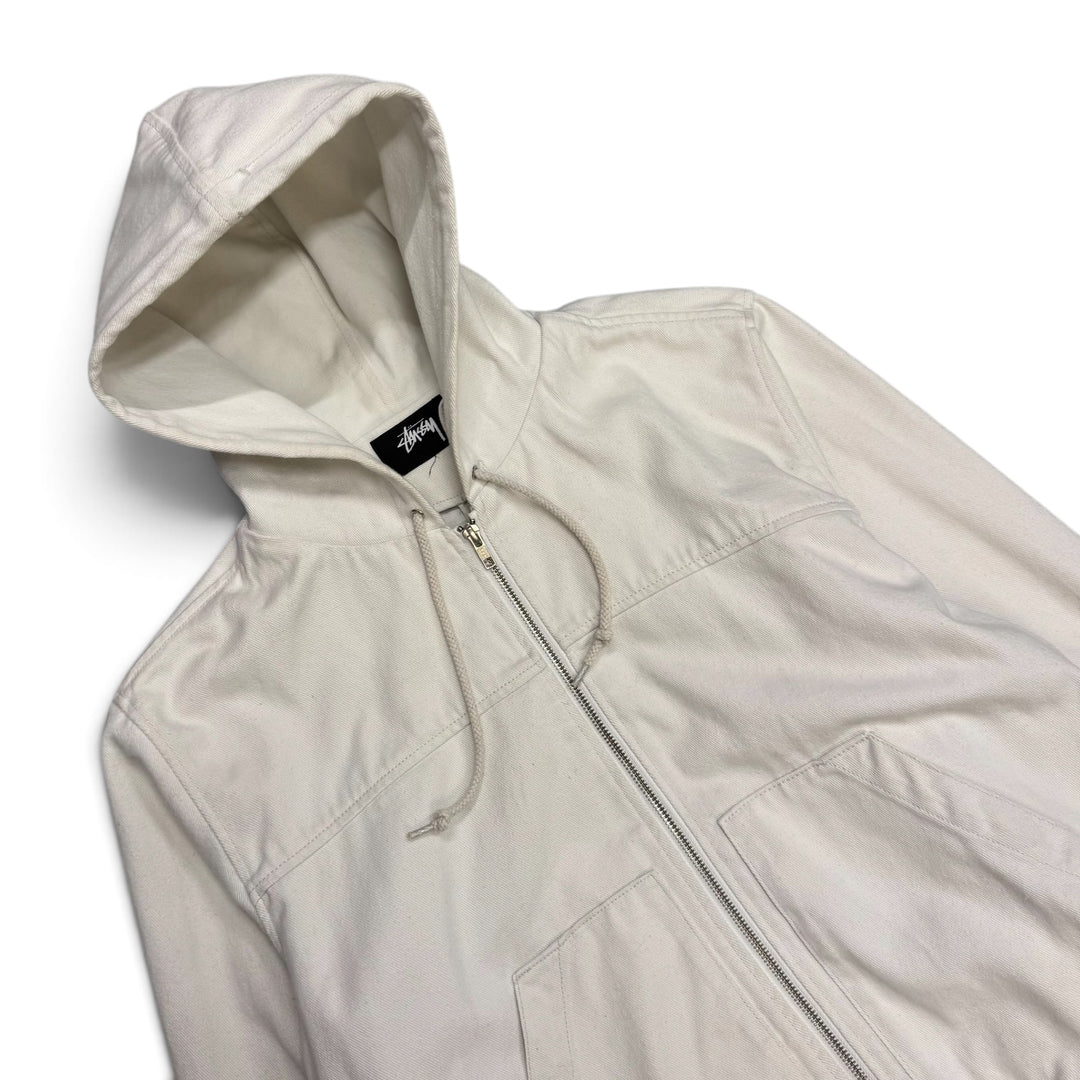Stussy Zip Up Hooded Workwear Jacket (M)