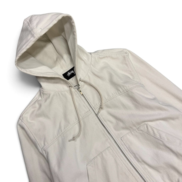 Stussy Zip Up Hooded Workwear Jacket (M)