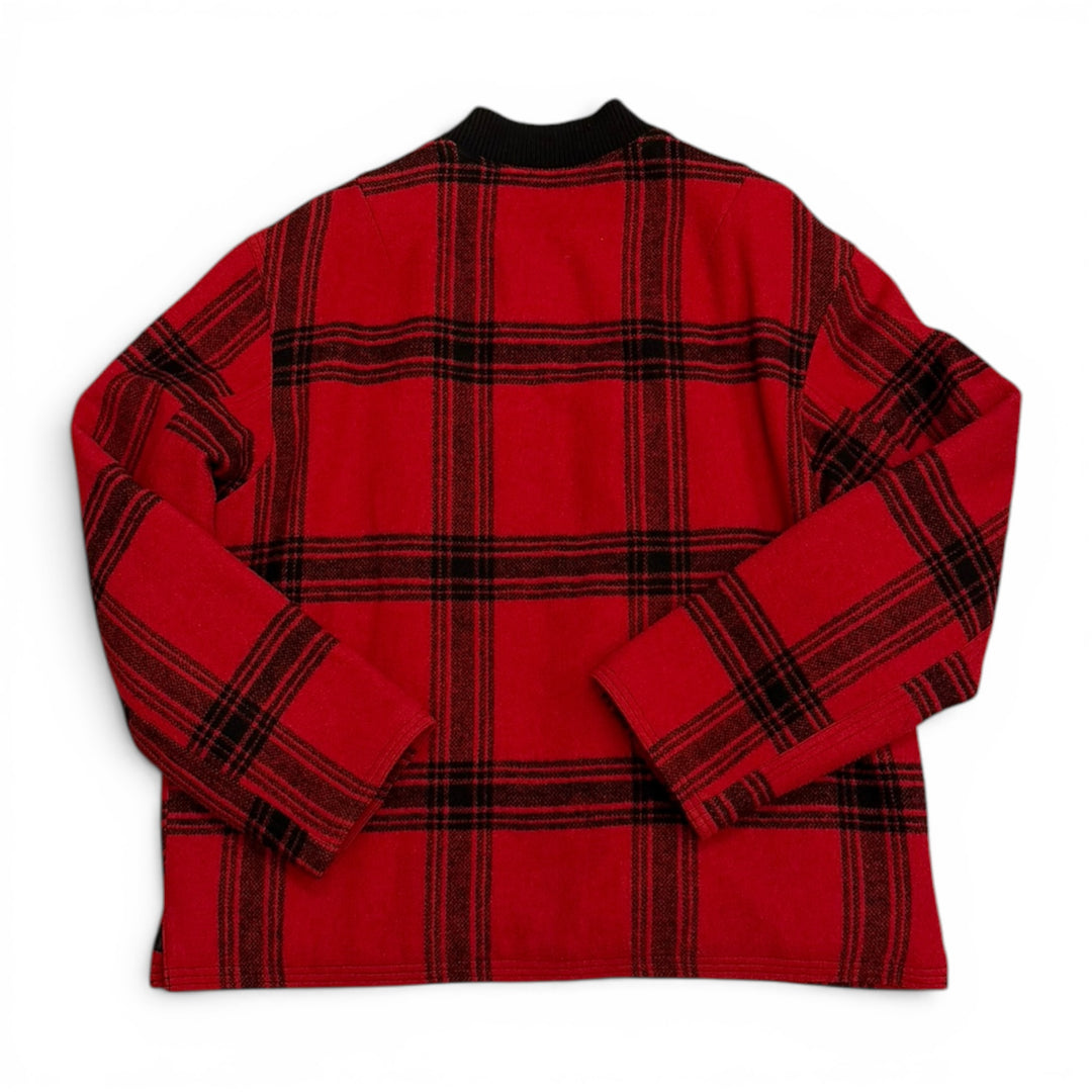 Supreme Red Flannel Full Zip Jacket (L)