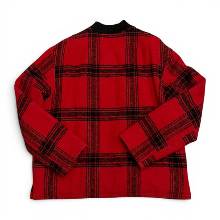 Supreme Red Flannel Full Zip Jacket (L)