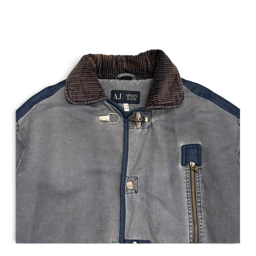 Vintage Armani Fireman Clasp Jacket Blue (XL)