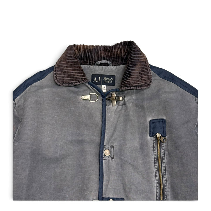Vintage Armani Fireman Clasp Jacket Blue (XL)