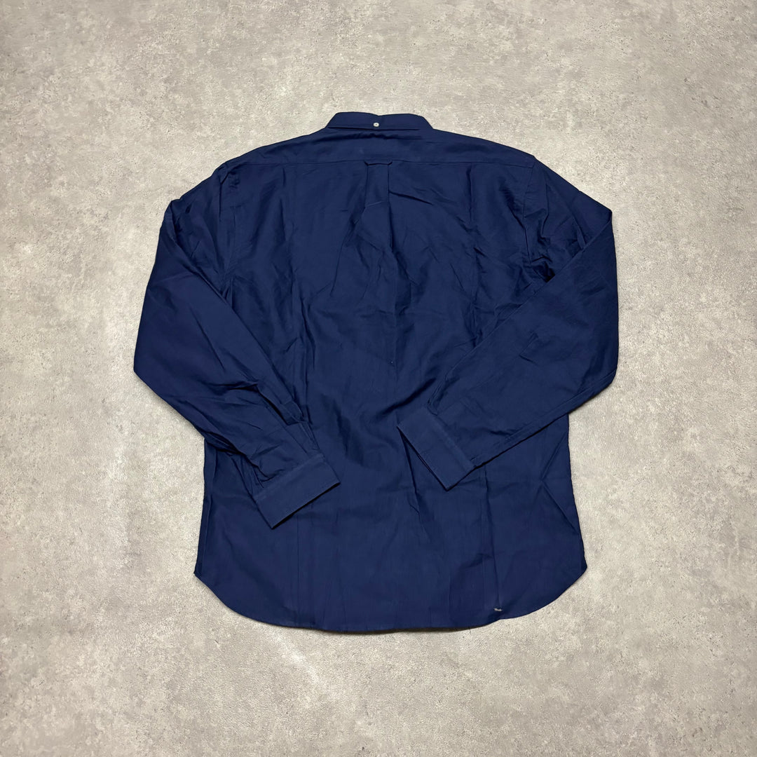 Palace Navy Button Up Long Sleeve Shirt (XL)