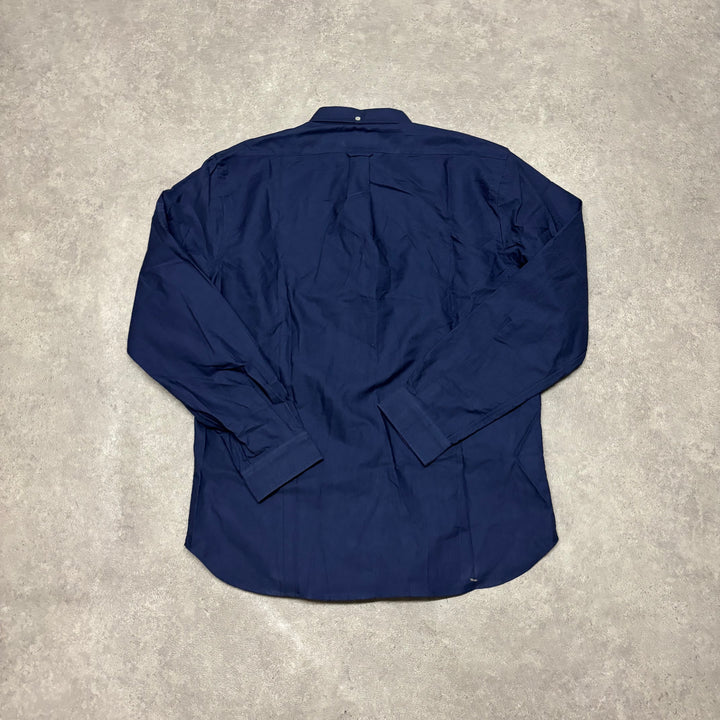 Palace Navy Button Up Long Sleeve Shirt (XL)