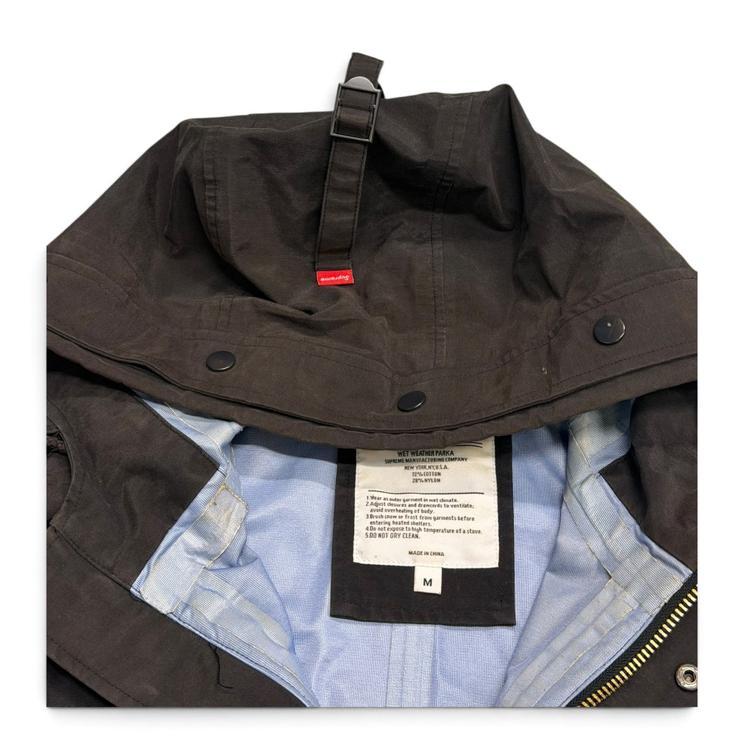 Supreme Military Style Fishtail Parka Jacket Black (M)