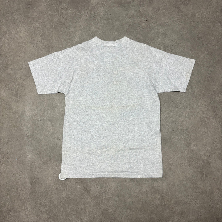 90's Vintage Looney Tunes Tazmanian Devil Grey Graphic T-Shirt (L)
