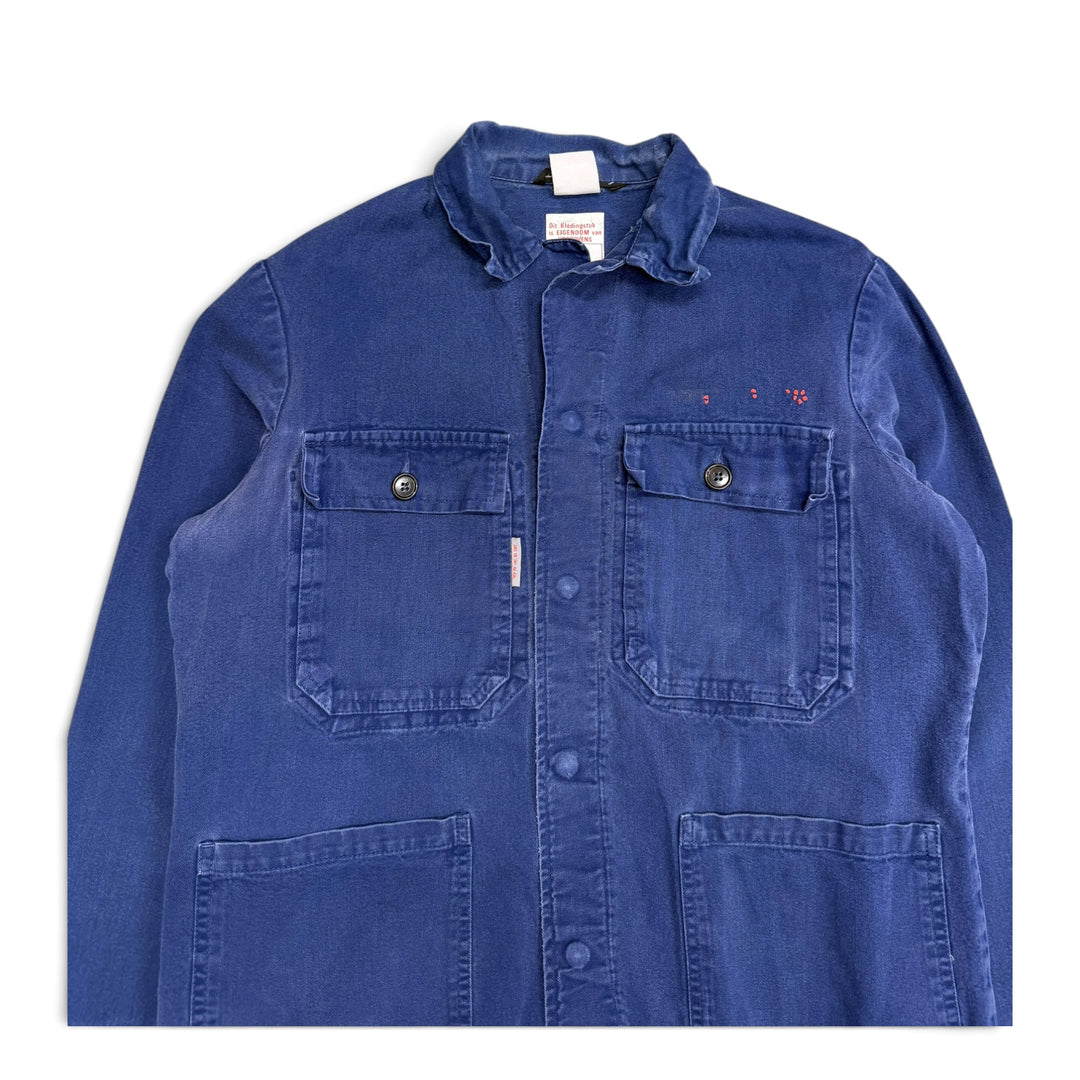 Vintage French Chore Jacket Faded Navy  (S)