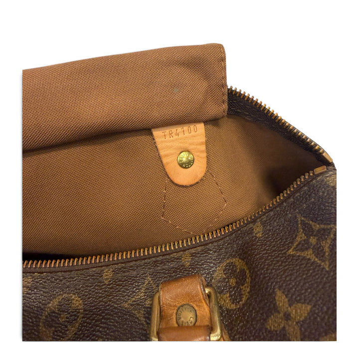 Louis Vuitton Speedy 30 Monogram  Bag Brown