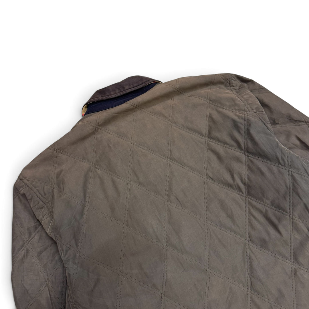 Vintage Burberrys Quilted Jacket Faded Grey (L)