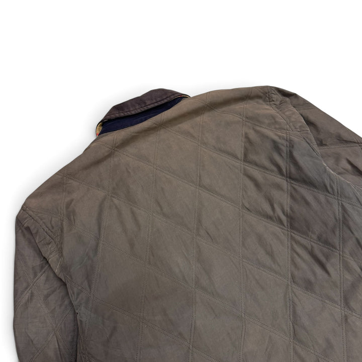 Vintage Burberrys Quilted Jacket Faded Grey (L)