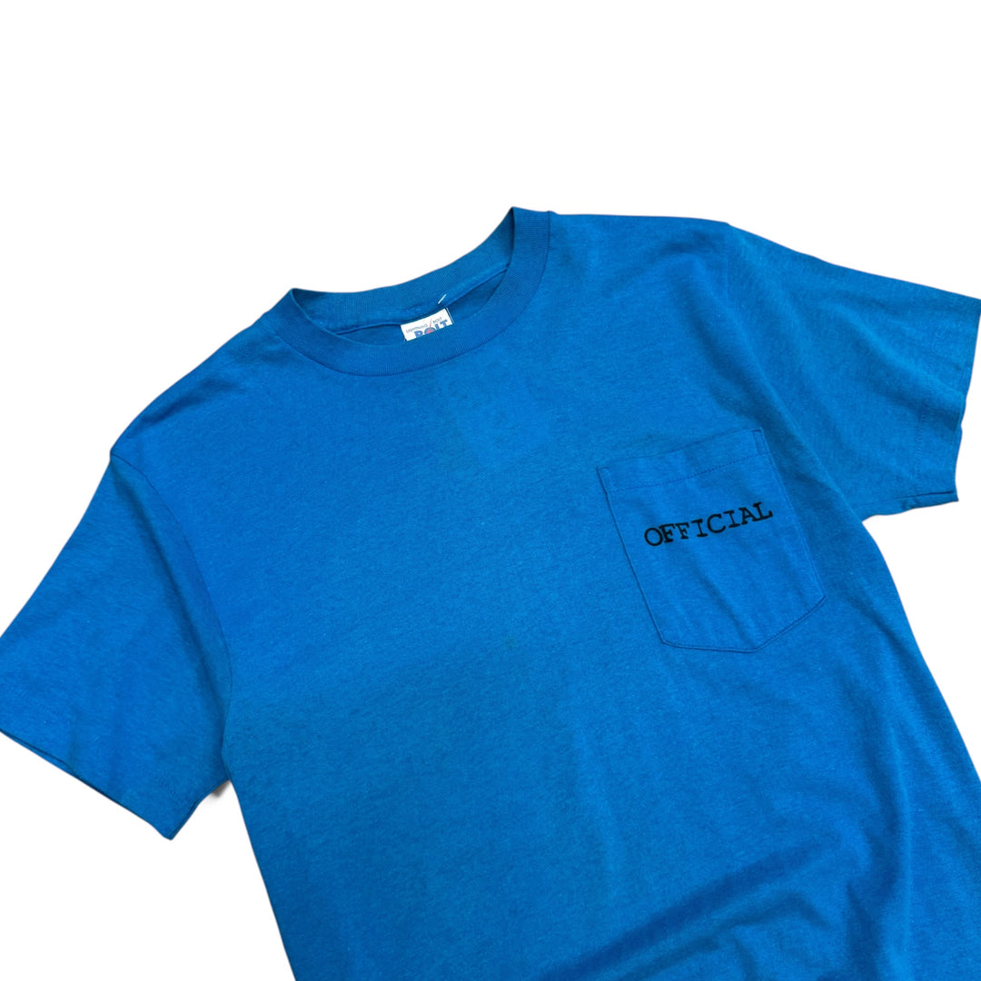 1982 Vintage Lightning Bolt Blue Surf Pro-Am Graphic T-Shirt (M)