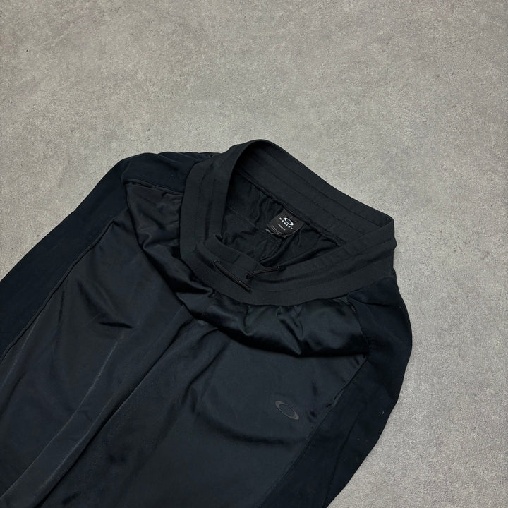 Oakley Black Nylon Relaxed Tracksuit Bottoms (M)