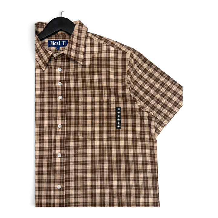 Bott Brown checkered shirt (L)