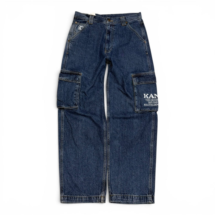 Vintage Karl Kani Baggy Cargo Jeans Blue (L)