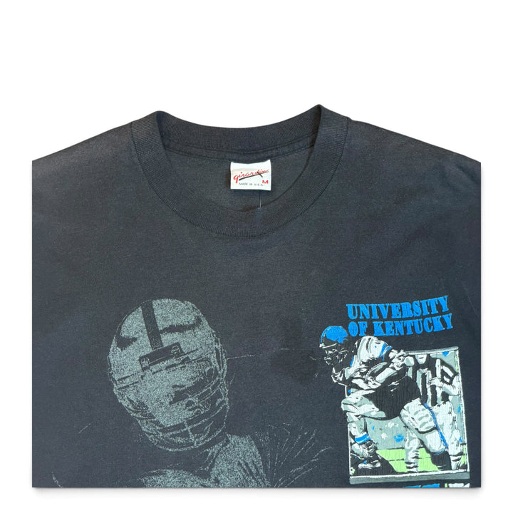 1990 Vintage Kentucky American Football Black Graphic T-Shirt (S)