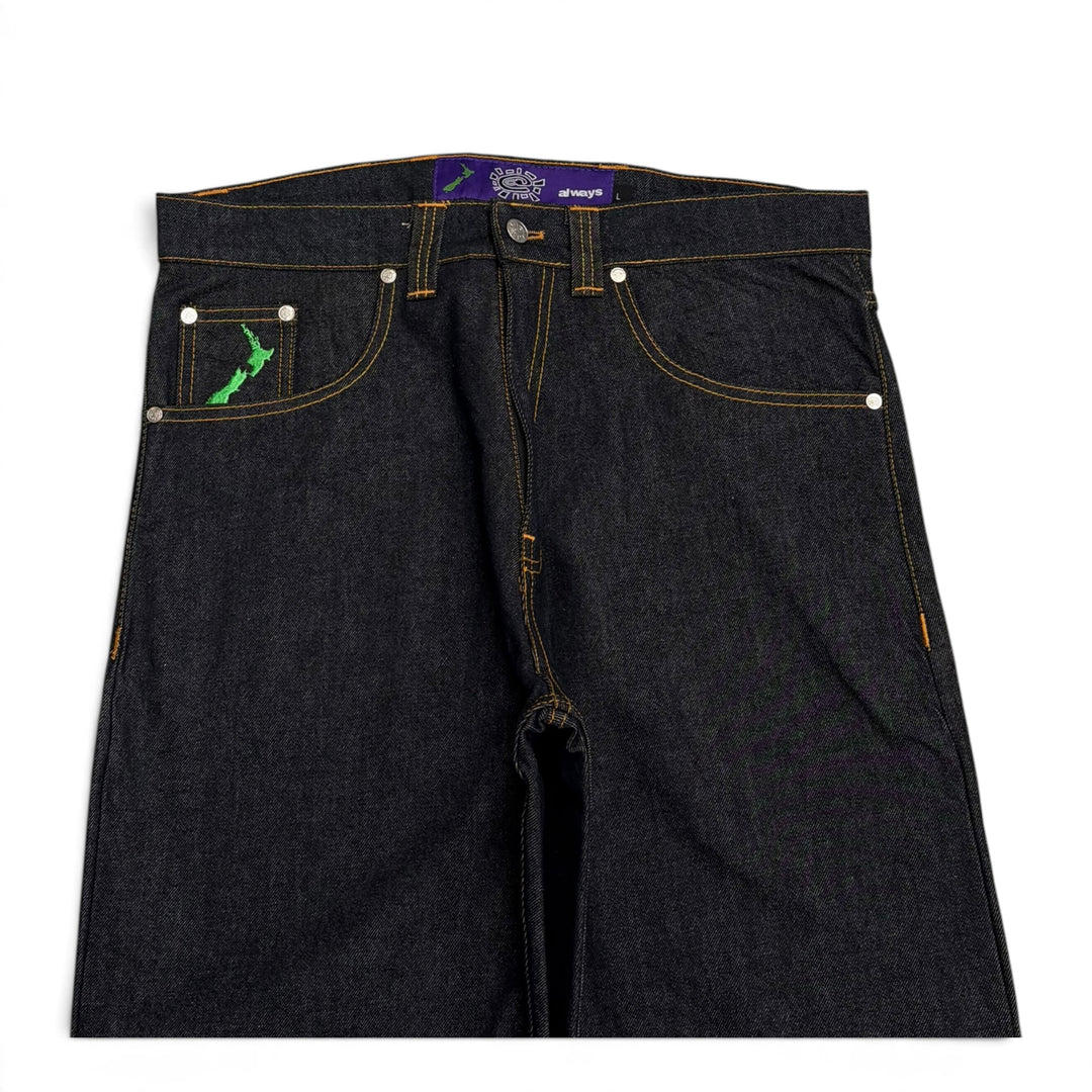 Always Do Dark Blue Denim Trousers (L)