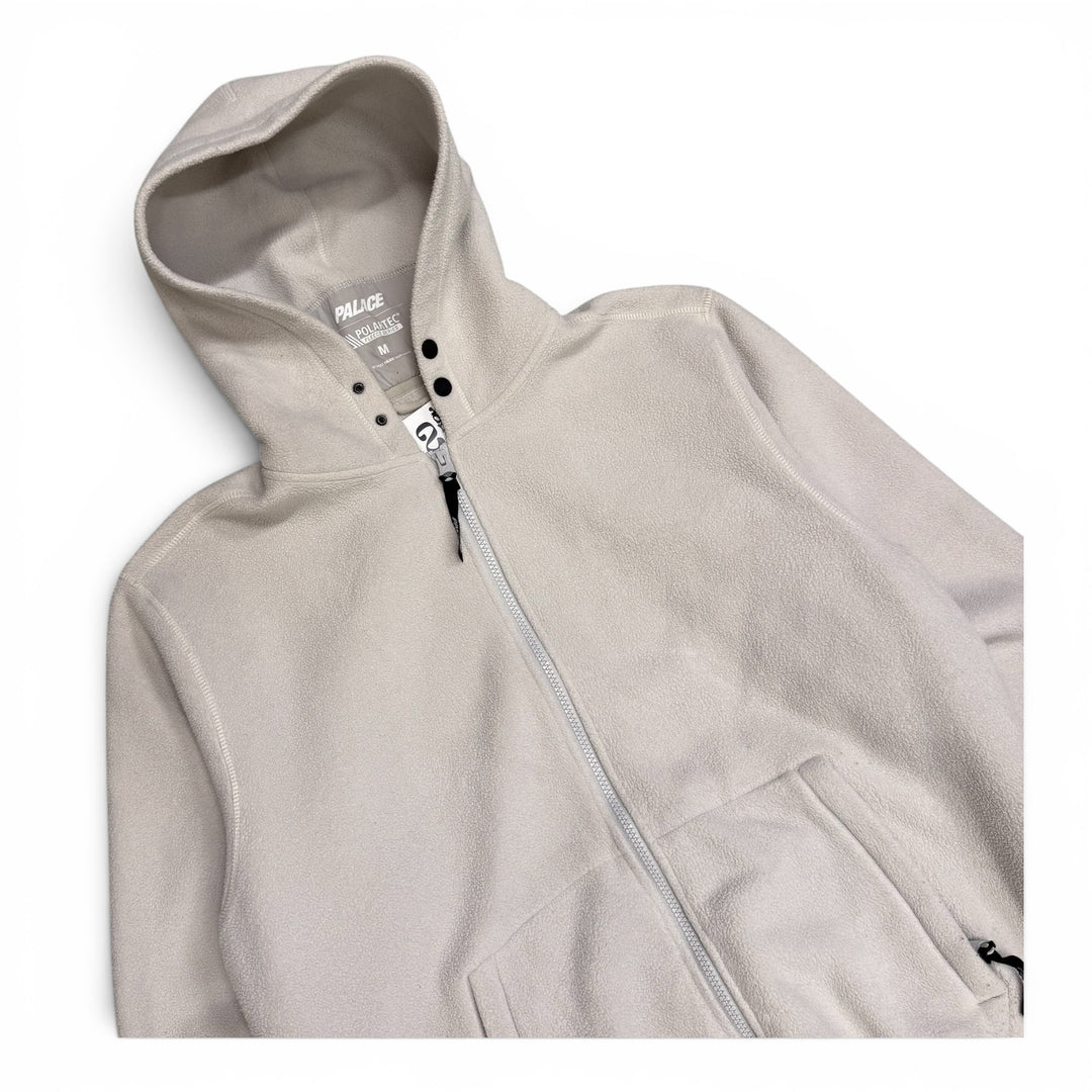 Palace Polartec Lazer Zip Up Fleece Hoodie White (M)