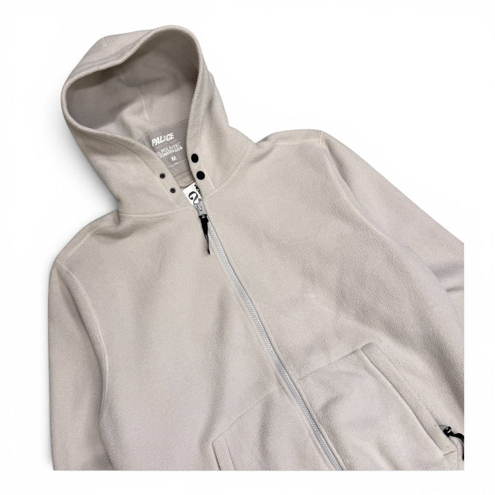 Palace Polartec Lazer Zip Up Fleece Hoodie White (M)