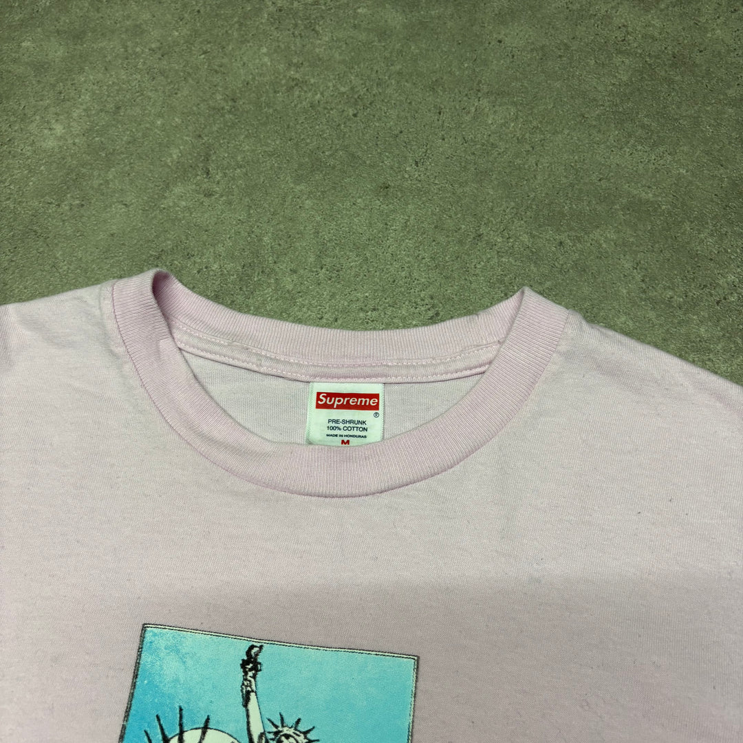 Supreme Light Pink Graphic T-Shirt (M)