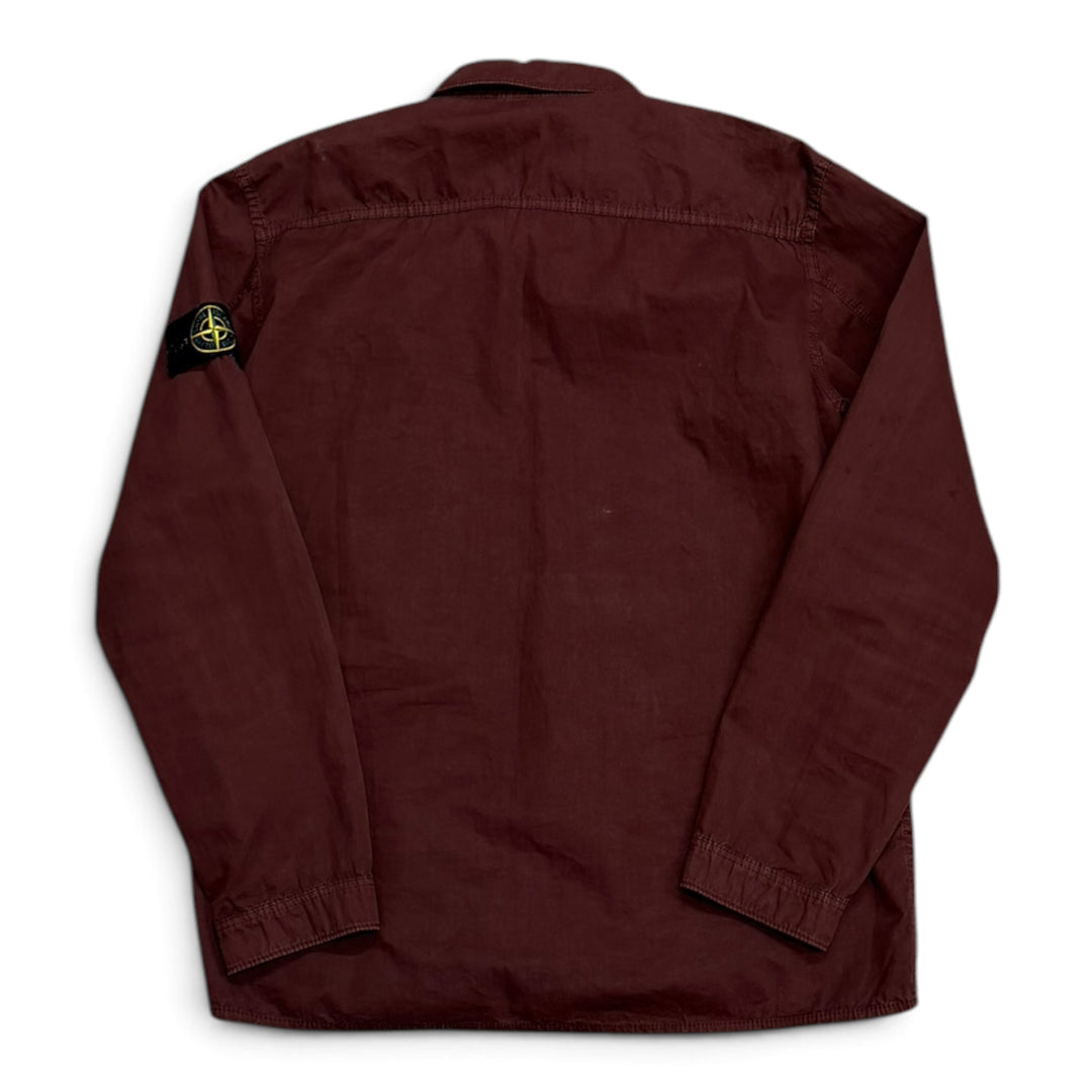 Stone Island Shirt Jacket Burgundy (XL)