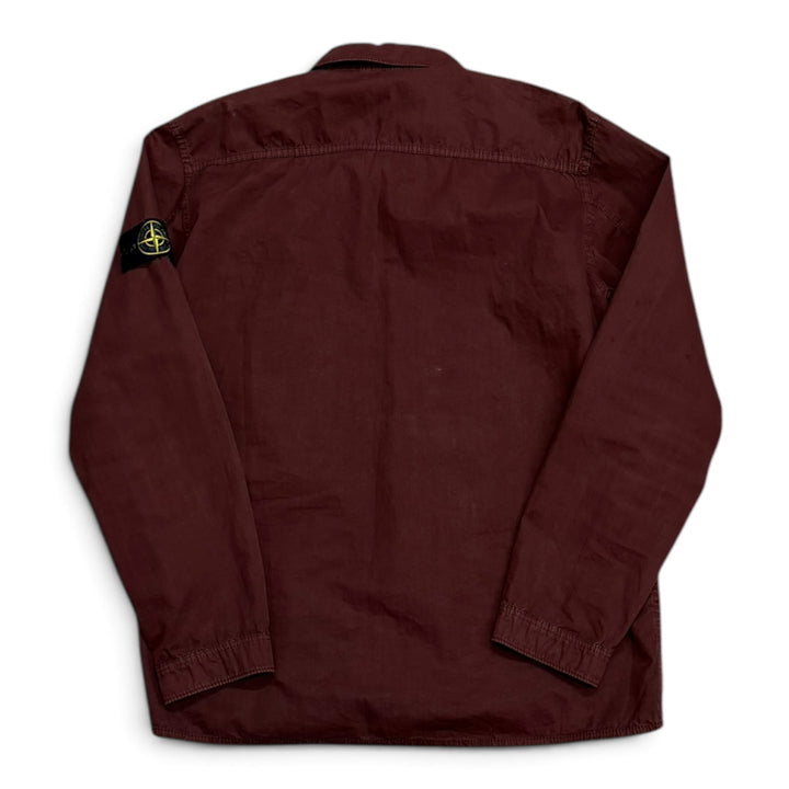 Stone Island Shirt Jacket Burgundy (XL)