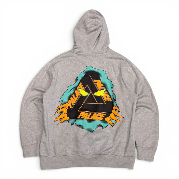 Palace Tri-Ripper Grey Pullover Hoodie (XL)