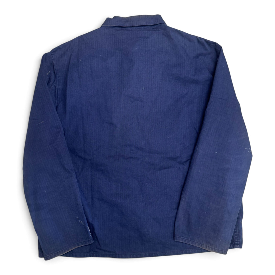 Vintage Distressed Blue French Chore Jacket (L)