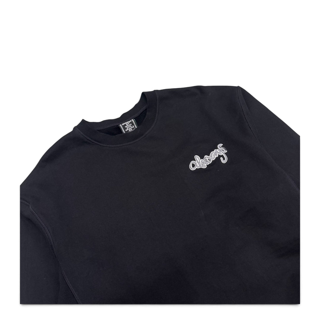 Always Do Black Spell Out Sweatshirt (XL)