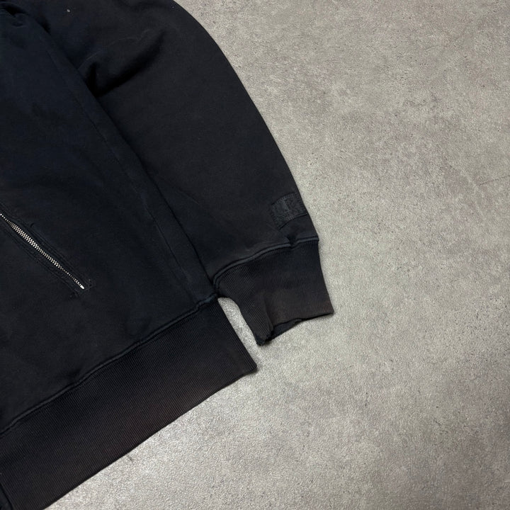 CP Company Black Heavy Cotton Full Zip Hoodie (XL)
